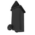 Lar Plastics Rollout Carts, 32 Gal, Black (BK) RO.32 BK